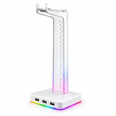 حامل سماعات Z3 RGB وموزع USB بثلاثة منافذ